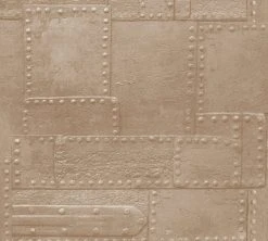 Vliestapete IL DECORO - kupfer-braun - 10 Meter