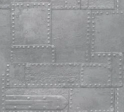 Vliestapete IL DECORO - silber-grau - 10 Meter