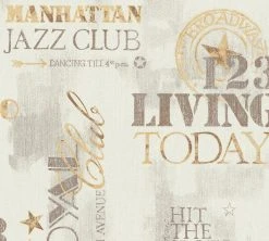 Vliestapete IL DECORO - braun-gold - 10 Meter