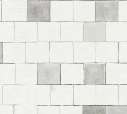 Vliestapete IL DECORO - grau-weiß - 10 Meter