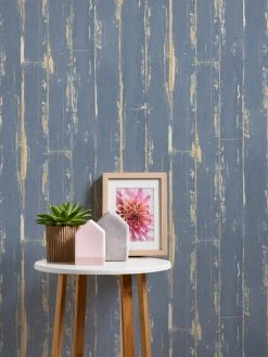 Vliestapete IL DECORO - blau-braun - 10 Meter -Baumarkt Verkaufsgeschäft 9004583300 04 1600Wx1600H