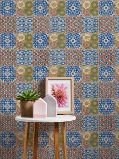 Vliestapete IL DECORO - rot-braun - 10 Meter -Baumarkt Verkaufsgeschäft 9004584700 04 1600Wx1600H