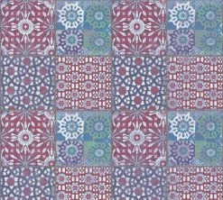 Vliestapete IL DECORO - rot-blau - 10 Meter