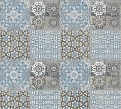 Vliestapete IL DECORO - blau-grau - 10 Meter