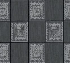 Papiertapete IL DECORO - grau-schwarz - 10 Meter