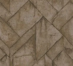 Vliestapete INDUSTRIAL - braun-anthrazit - 10 Meter