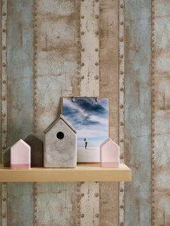 Vliestapete INDUSTRIAL - beige-blau - 10 Meter -Baumarkt Verkaufsgeschäft 9004587300 03 1600Wx1600H