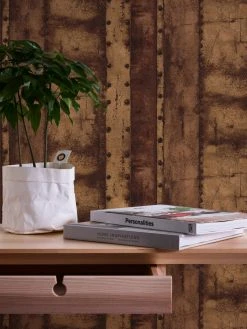 Vliestapete INDUSTRIAL - braun-orange - 10 Meter -Baumarkt Verkaufsgeschäft 9004587500 04 1600Wx1600H