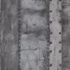 Vliestapete INDUSTRIAL - grau-schwarz - 10 Meter