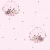 Vliestapete LITTLE STARS - rosa-bunt - 10 Meter