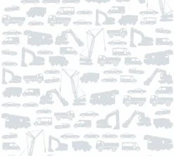 Vliestapete LITTLE STARS - grau - 10 Meter