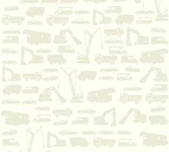 Vliestapete LITTLE STARS - beige - 10 Meter