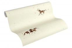 Vliestapete - creme - Pferde - 10 Meter -Baumarkt Verkaufsgeschäft 9004591500 04 1600Wx1600H