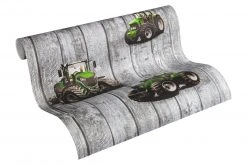 Vliestapete LITTLE STARS - grün-grau - 10 Meter -Baumarkt Verkaufsgeschäft 9004592100 04 1600Wx1600H