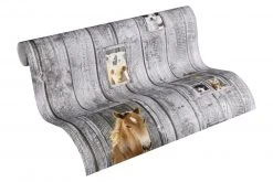 Vliestapete LITTLE STARS - grau-braun - 10 Meter -Baumarkt Verkaufsgeschäft 9004592400 04 1600Wx1600H