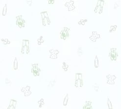 Vliestapete LITTLE STARS - grün-bronze - 10 Meter