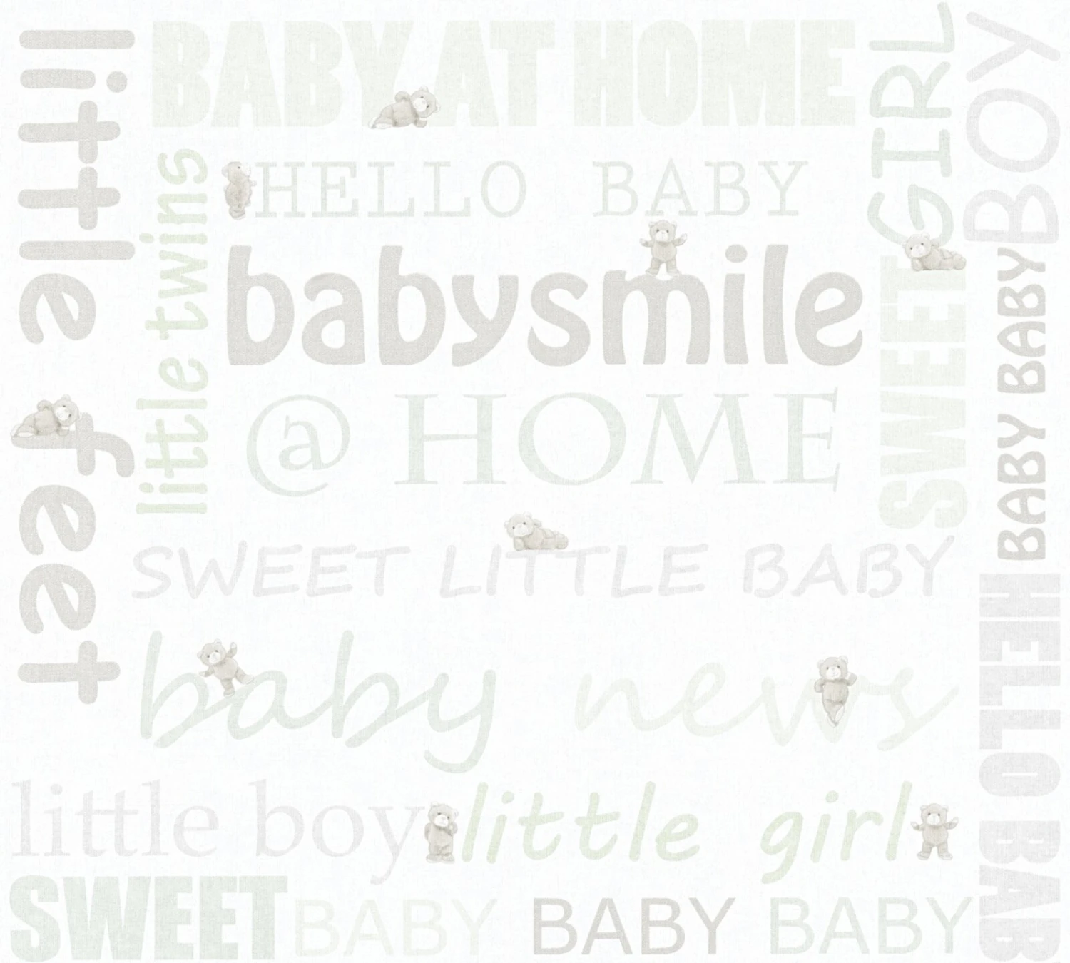 Vliestapete LITTLE STARS - grün-gold - 10 Meter 1 Vliestapete LITTLE STARS - grün-gold - 10 Meter