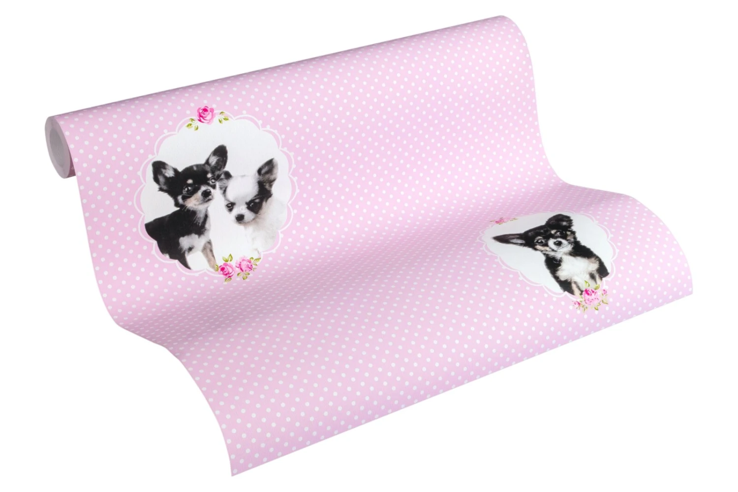 Vliestapete LITTLE STARS - rosa-schwarz - 10 Meter 3 Vliestapete LITTLE STARS - rosa-schwarz - 10 Meter – Bild 3