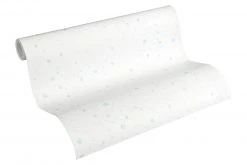 Vliestapete LITTLE STARS - blau-weiß - 10 Meter -Baumarkt Verkaufsgeschäft 9004594300 04 1600Wx1600H