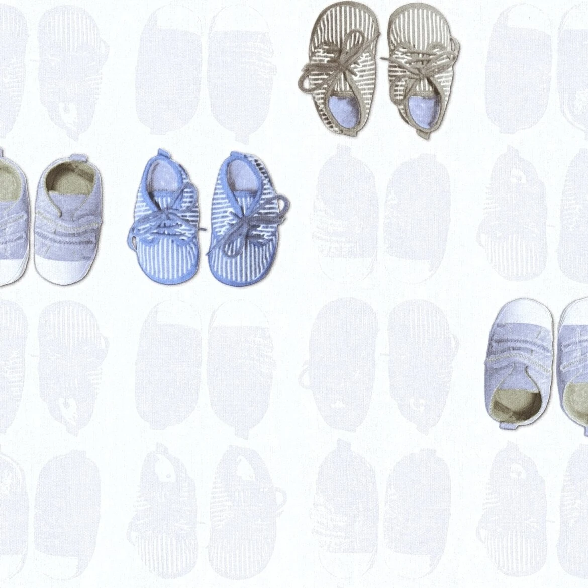 Vliestapete LITTLE STARS - blau-weiß - 10 Meter 2 Vliestapete LITTLE STARS - blau-weiß - 10 Meter – Bild 2