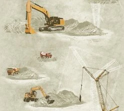 Vliestapete LITTLE STARS - orange-beige - 10 Meter