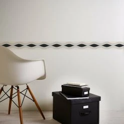 Papier-Borte ONLY BORDERS 10 - schwarz-grau - 5 Meter -Baumarkt Verkaufsgeschäft 9004610000 04 1600Wx1600H