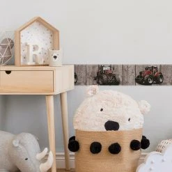 Vlies-Borte LITTLE STARS - rot-braun - 13 cm -Baumarkt Verkaufsgeschäft 9004612600 04 1600Wx1600H