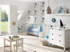 Vlies-Borte LITTLE STARS - blau-creme - 17 cm -Baumarkt Verkaufsgeschäft 9004612700 04 1600Wx1600H