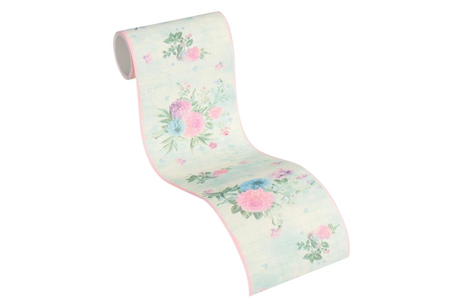 Vlies-Borte ONLY BORDERS 10 - blau-rosa - 13 cm 2 Vlies-Borte ONLY BORDERS 10 - blau-rosa - 13 cm – Bild 2