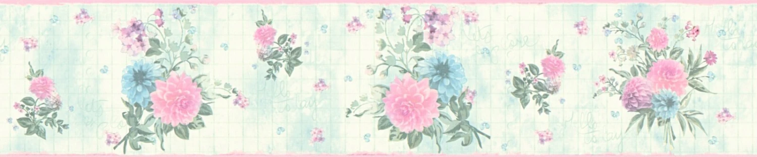Vlies-Borte ONLY BORDERS 10 - blau-rosa - 13 cm 1 Vlies-Borte ONLY BORDERS 10 - blau-rosa - 13 cm