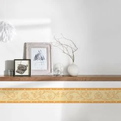 Papier-Borte ONLY BORDERS 10 - orange-gelb - 5 Meter -Baumarkt Verkaufsgeschäft 9004617500 04 1600Wx1600H