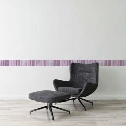 Papier-Borte ONLY BORDERS 10 - violett-silber - 5 Meter -Baumarkt Verkaufsgeschäft 9004618400 04 1600Wx1600H