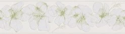 Vlies-Borte ONLY BORDERS 10 - grün-weiß - 17 cm