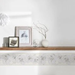 Vlies-Borte ONLY BORDERS 10 - grau-braun - 17 cm -Baumarkt Verkaufsgeschäft 9004620800 04 1600Wx1600H