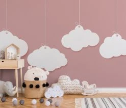 Fototapete DESIGNWALLS - rosa-weiß - Wolken - 2,55 Meter -Baumarkt Verkaufsgeschäft 9004625100 03 1600Wx1600H