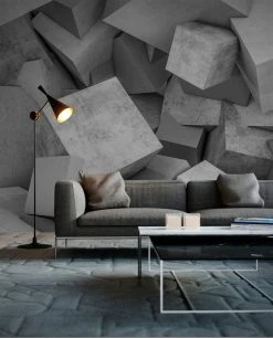 Fototapete DESIGNWALLS - grau - Kunst - 2,55 Meter -Baumarkt Verkaufsgeschäft 9004625700 03 1600Wx1600H