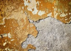 Fototapete DESIGNWALLS - orange-grau - Beton - 2,55 Meter