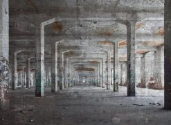 Fototapete DESIGNWALLS - grau-braun - Beton - 2,55 Meter