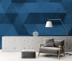 Fototapete DESIGNWALLS - blau - 3D-Art - 2,55 Meter -Baumarkt Verkaufsgeschäft 9004626300 03 1600Wx1600H