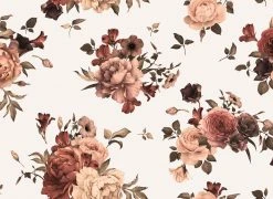 Fototapete DESIGNWALLS - rosa-creme - Blumen - 2,55 Meter