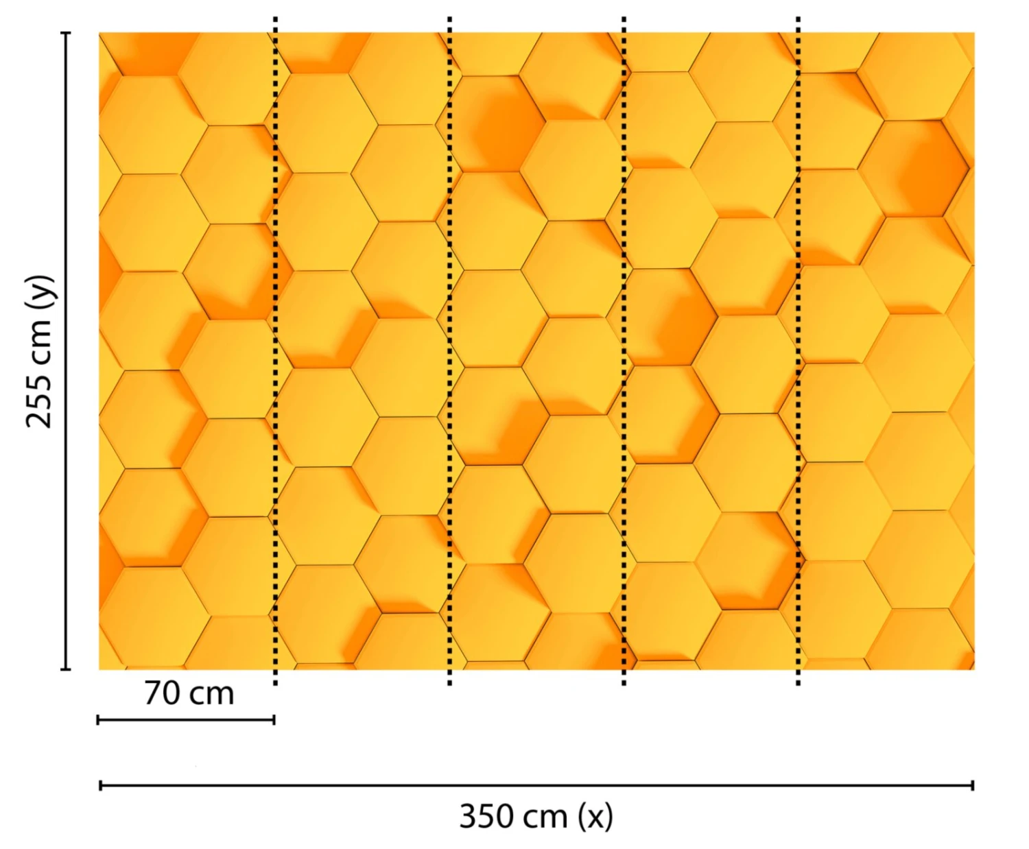 Fototapete DESIGNWALLS - orange - 3D-Art - 2,55 Meter 2 Fototapete DESIGNWALLS - orange - 3D-Art - 2,55 Meter – Bild 2