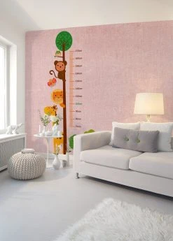 Fototapete DESIGNWALLS - rosa-braun - Kinderzimmer - 2,55 Meter -Baumarkt Verkaufsgeschäft 9004630500 03 1600Wx1600H