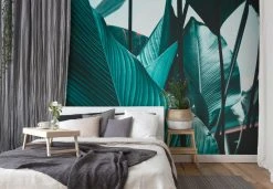 Fototapete DESIGNWALLS - blau-schwarz - Pflanze - 2,55 Meter -Baumarkt Verkaufsgeschäft 9004630700 03 1600Wx1600H