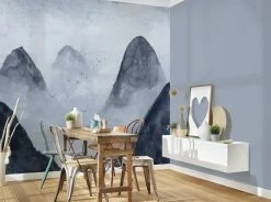 Fototapete DESIGNWALLS - grau-weiß - Berge - 2,55 Meter -Baumarkt Verkaufsgeschäft 9004631900 03 1600Wx1600H