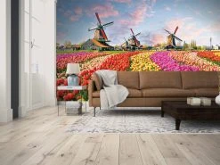 Fototapete DESIGNWALLS - bunt-braun - Blumenmeer - 2,55 Meter -Baumarkt Verkaufsgeschäft 9004637300 03 1600Wx1600H