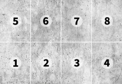 Fototapete DESIGNWALLS 2.0 - grau - Beton - 2,5 Meter -Baumarkt Verkaufsgeschäft 9004638000 03 1600Wx1600H