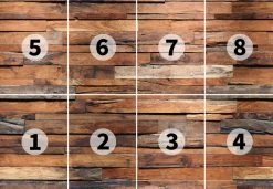 Fototapete DESIGNWALLS 2.0 - braun - Holz - 2,5 Meter -Baumarkt Verkaufsgeschäft 9004638500 03 1600Wx1600H