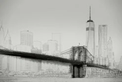 Fototapete DESIGNWALLS 2.0 - schwarz-weiß - New York - 2,6 Meter