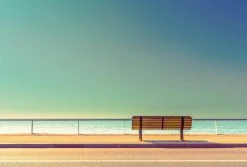 Fototapete DESIGNWALLS 2.0 - lila-beige/creme - Strand - 2,6 Meter