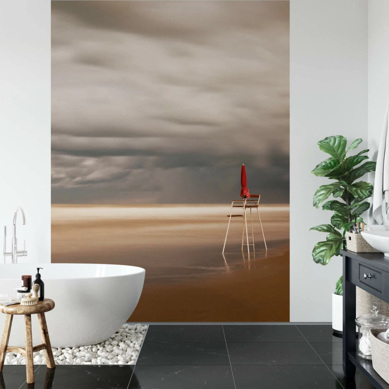 Fototapete DESIGNWALLS 2.0 - beige/creme-grau - Strand - 2,6 Meter 2 Fototapete DESIGNWALLS 2.0 - beige/creme-grau - Strand - 2,6 Meter – Bild 2